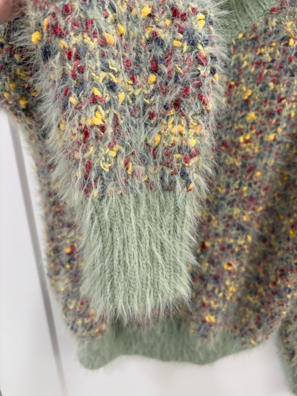 Anthropologie Raga Oversized Boucle Knit Mock Neck Sweater Size XS - Picture 4 of 16